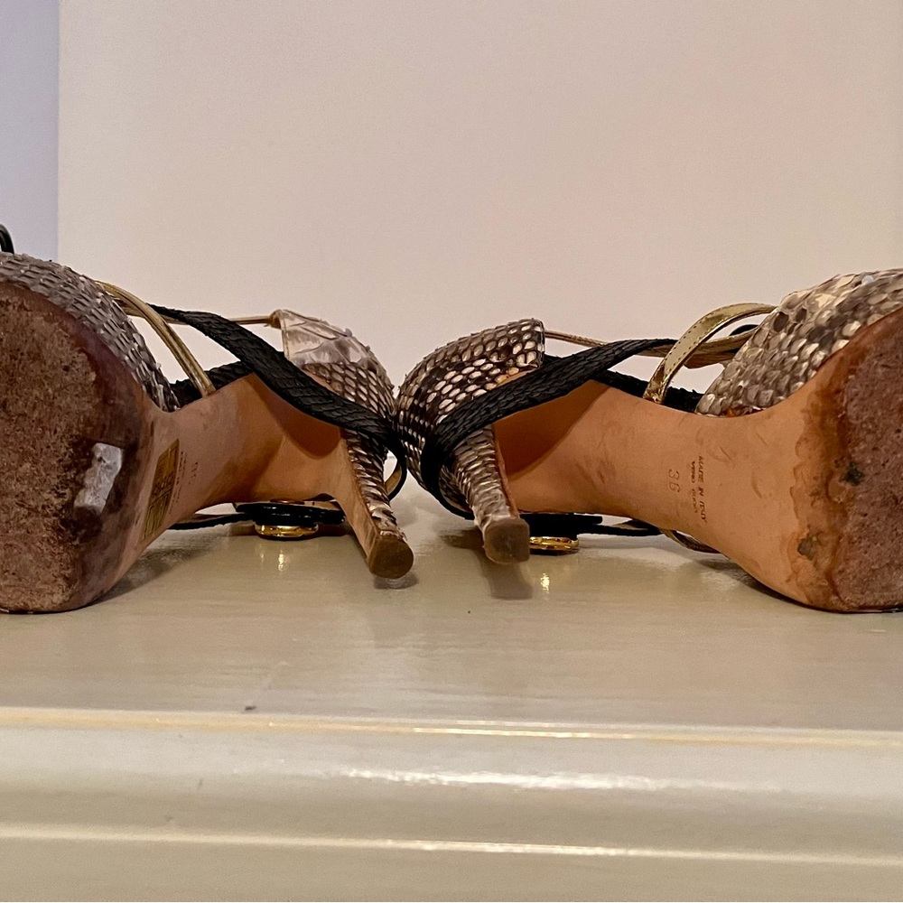 Massimo Doganna Python Heels Size 36 - image 8
